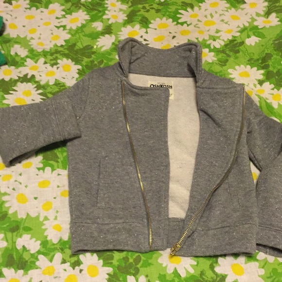 LG sz4 asymmetrical zip sparkle jacket - Picture 6 of 7